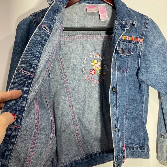 Barbie Jacket, Vintage Denim, “Girls Can Do Anything” Embroidery, Size 12 - Picture 8 of 16